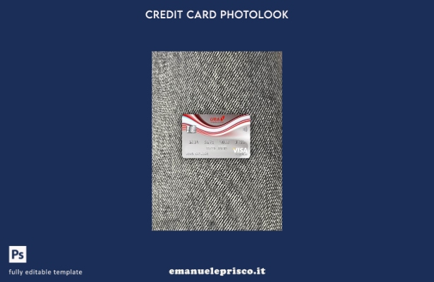 modello frontale photolook con carta platino visto Guinea UBA stile verificato